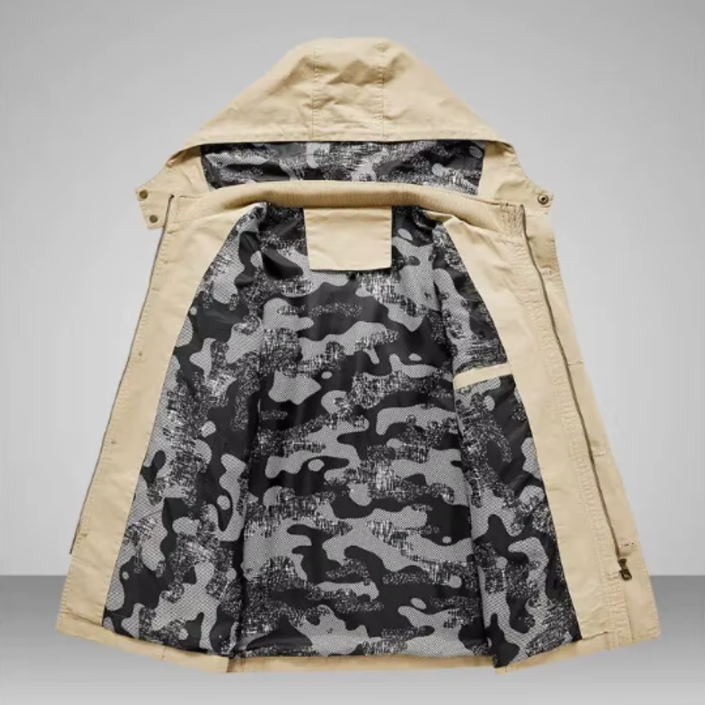 מעיל אלגנטי עם כיסים מרובים