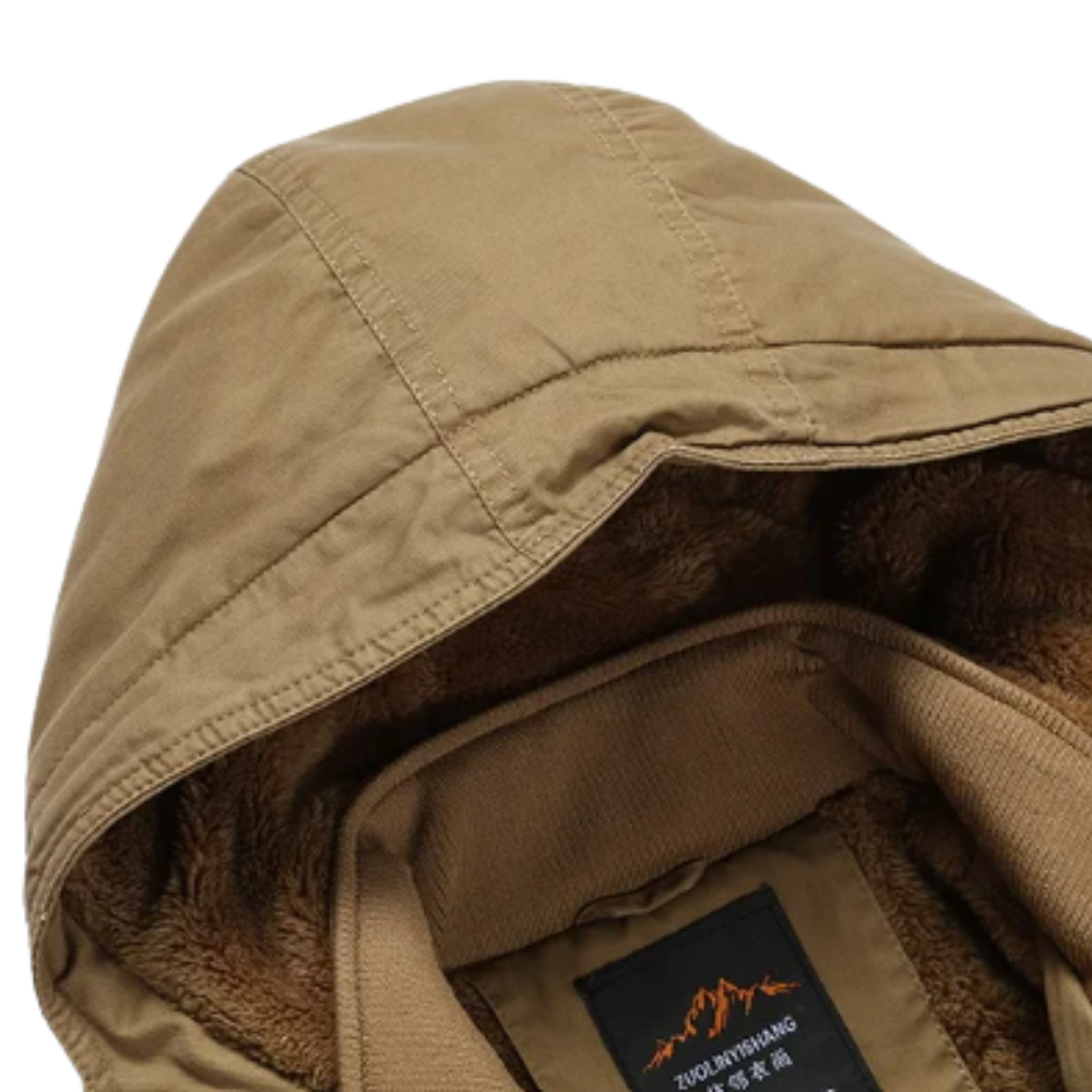 מעיל חורף אלגנטי עם ריפוד כותנה