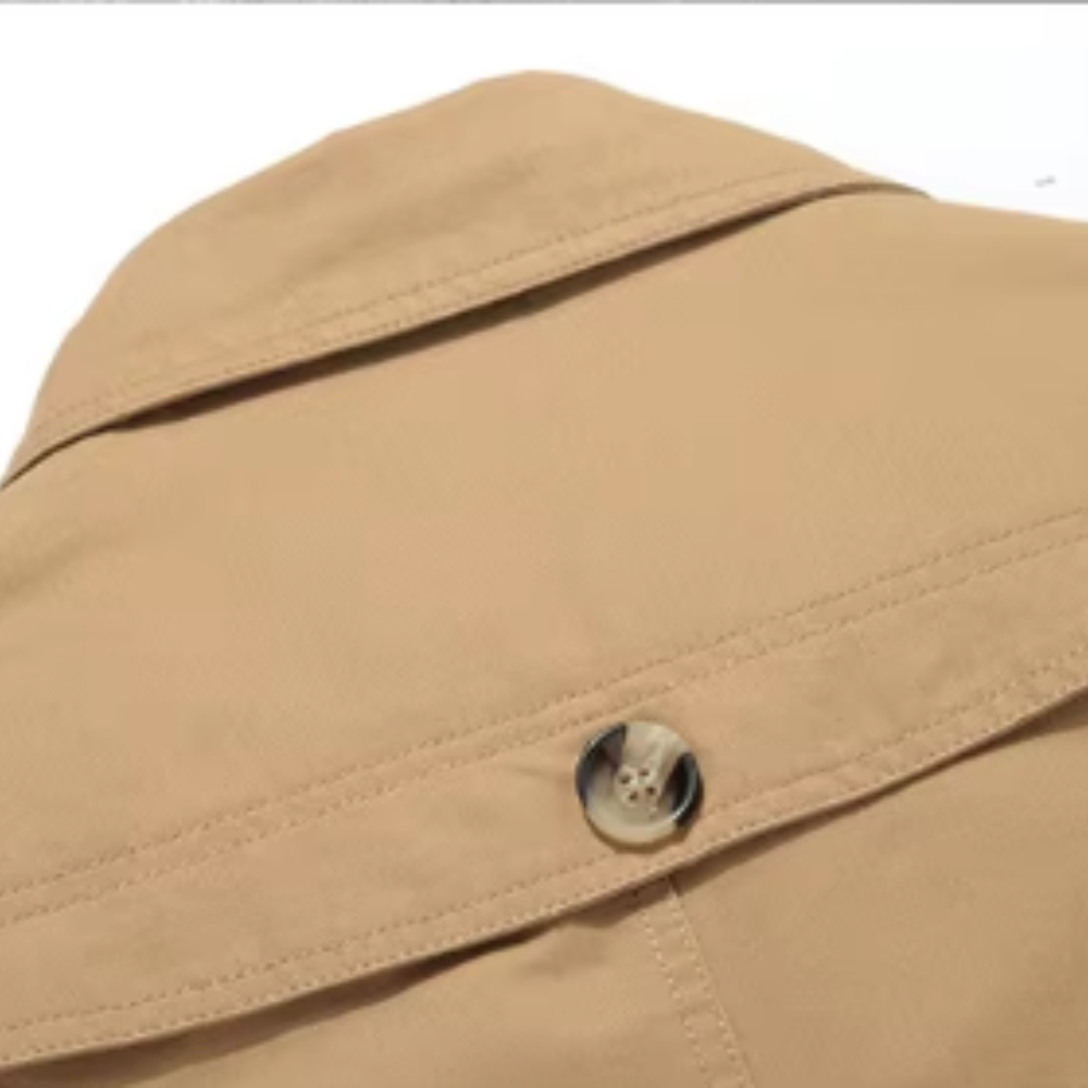 מעיל טרנץ' מרופד אלגנטי