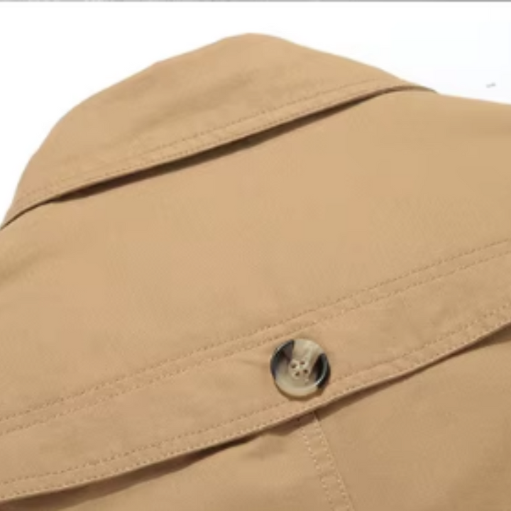 מעיל טרנץ' מרופד אלגנטי