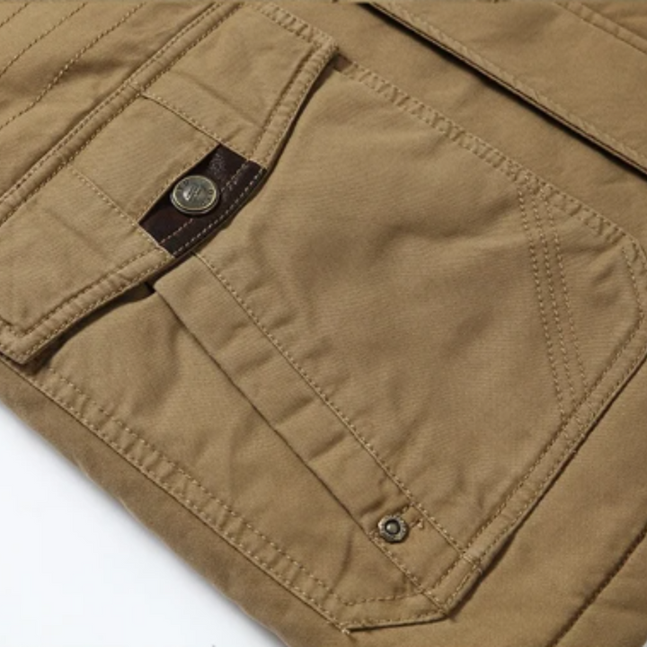 מעיל חורף אלגנטי עם ריפוד כותנה