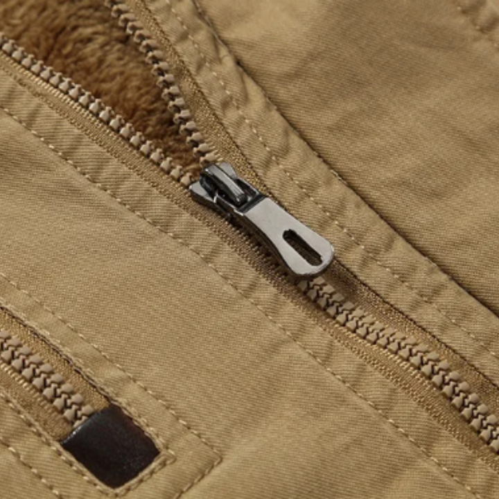 מעיל חורף אלגנטי עם ריפוד כותנה