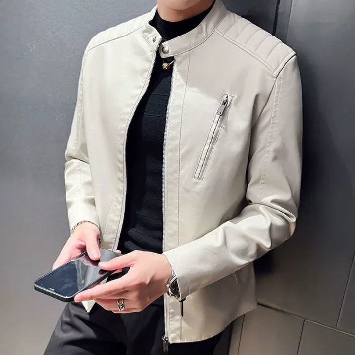 מעיל עור אלגנטי