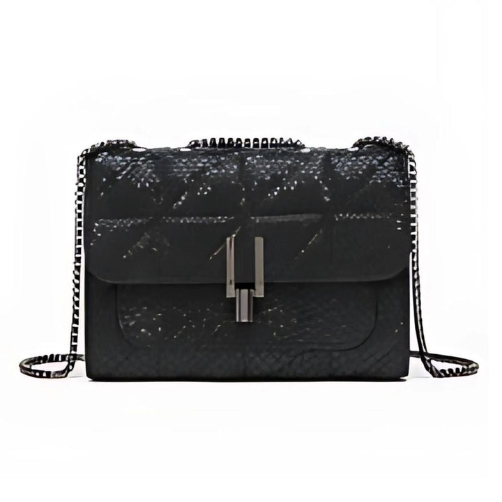 תיק צד מיני טארטן אלגנטי שחור