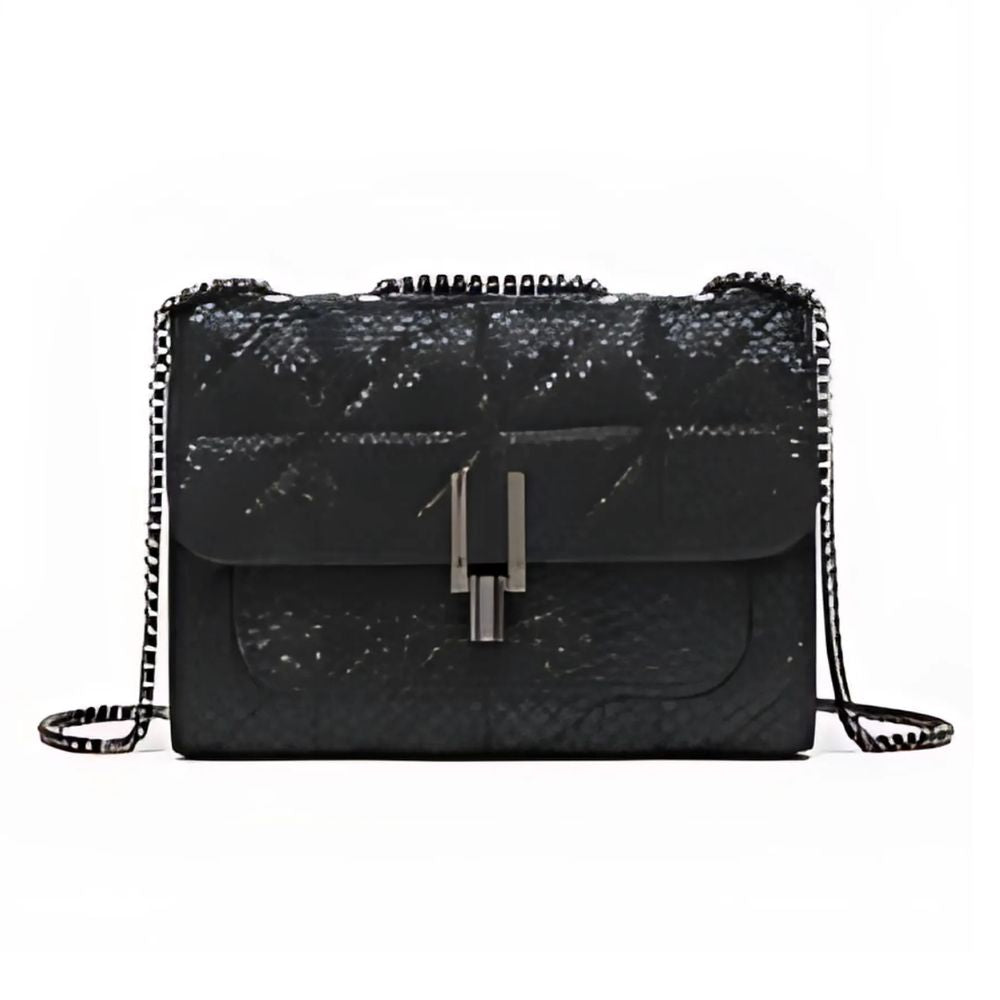 תיק צד מיני טארטן אלגנטי שחור