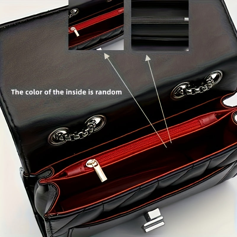 תיק צד מיני טארטן אלגנטי שחור