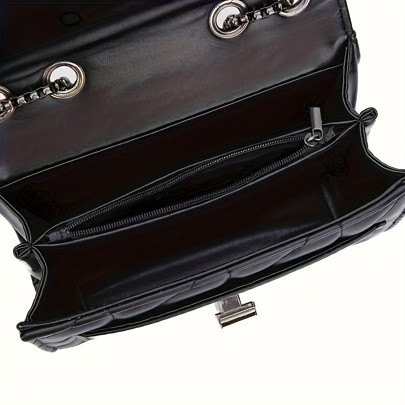 תיק צד מיני טארטן אלגנטי שחור