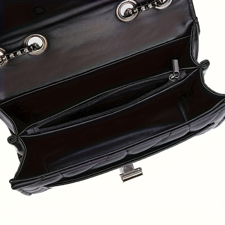 תיק צד מיני טארטן אלגנטי שחור