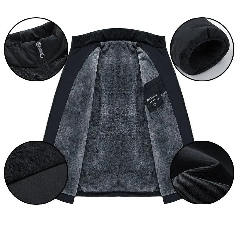 מעיל פוף מרופד אלגנטי