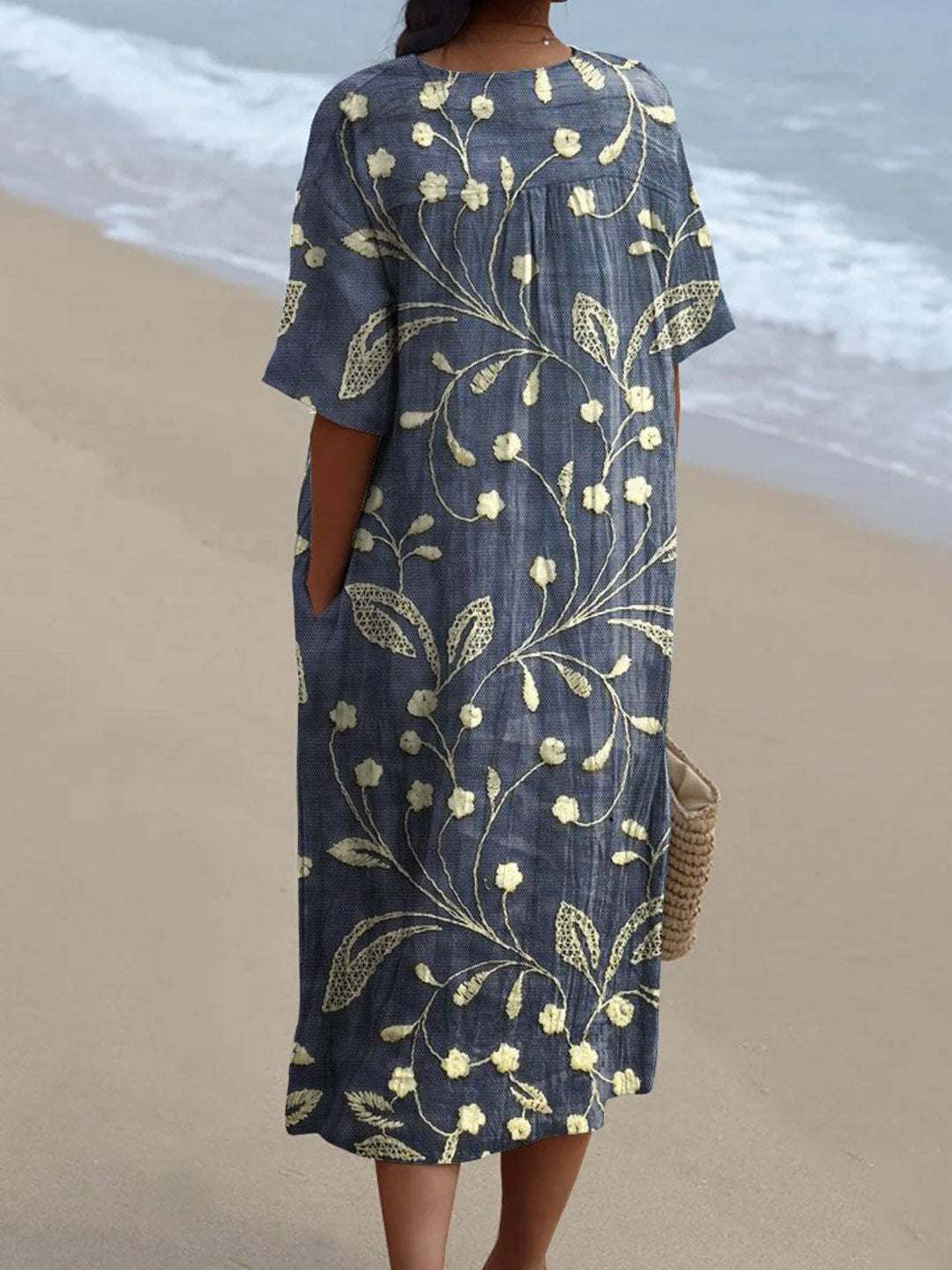 LIEKE שמלת וינטג' עם פרחים – מהדורה מוגבלת