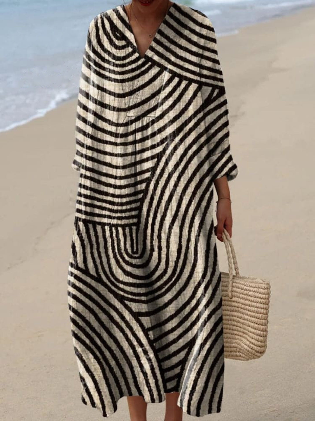 JINTE שמלת גרפיקה - מהדורה מוגבלת