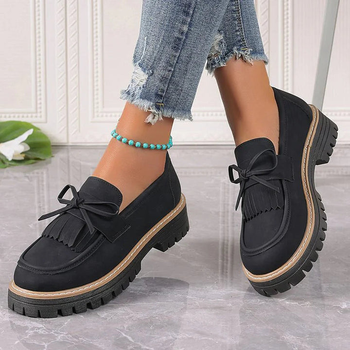 OPHELIE moccasins עם שרוכים