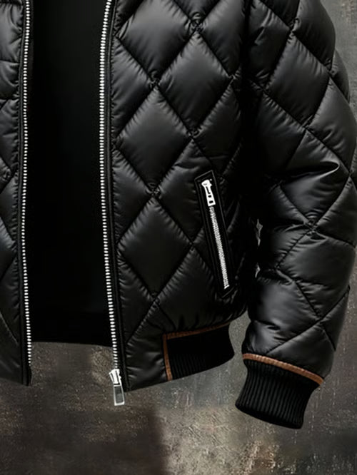 מעיל חורף רטרו לגברים מעיל כותנה