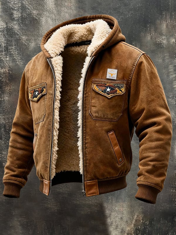 WALT ז'קט רטרו מעור