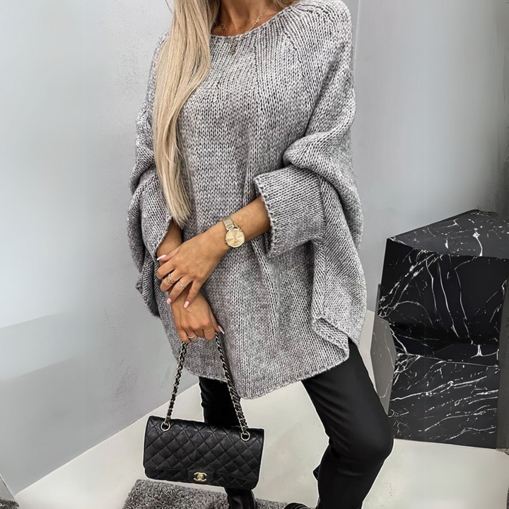 ISABELLE | סוודר אלגנטי לנשים עם צווארון עגול