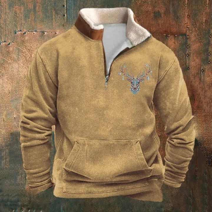 PIERRE סוודר עם רוכסן