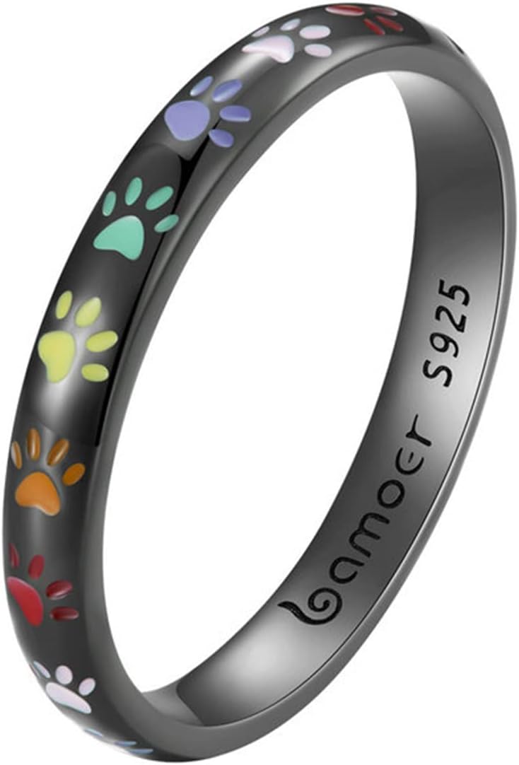 טבעת מכסף סטרלינג בעיצוב דמות כף רגל