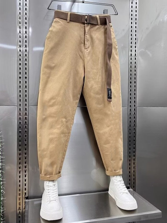 LAURENT™ | מכנסי קפרי עם חגורה