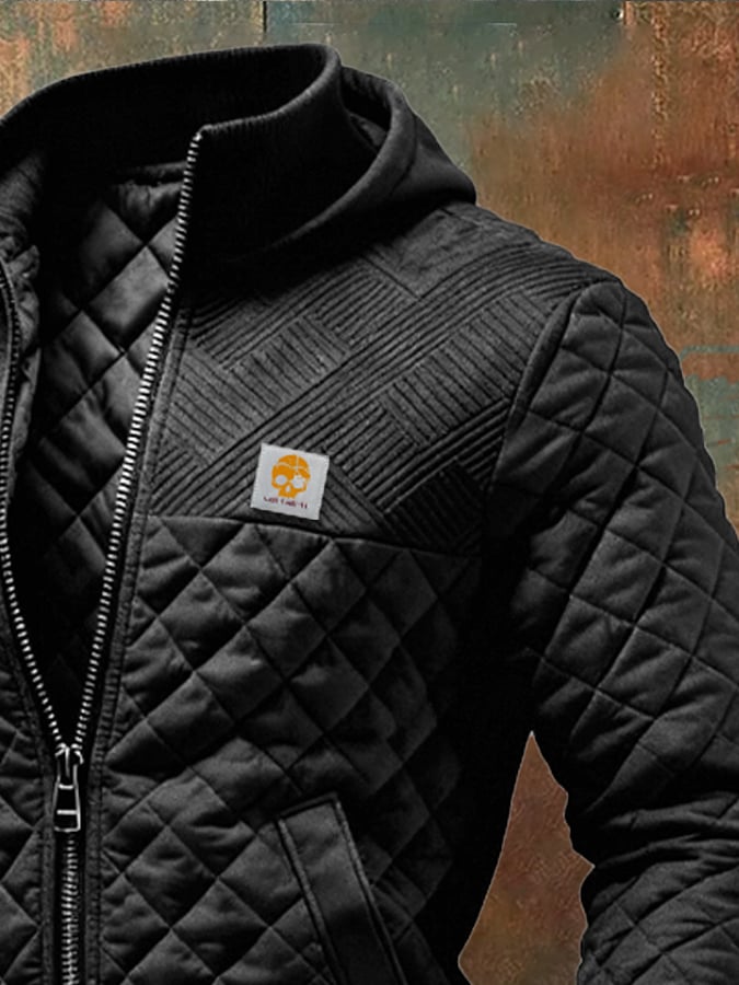 ISTVAN ג'קט פאטצ'וורק עם מילוי ורבים כיסים