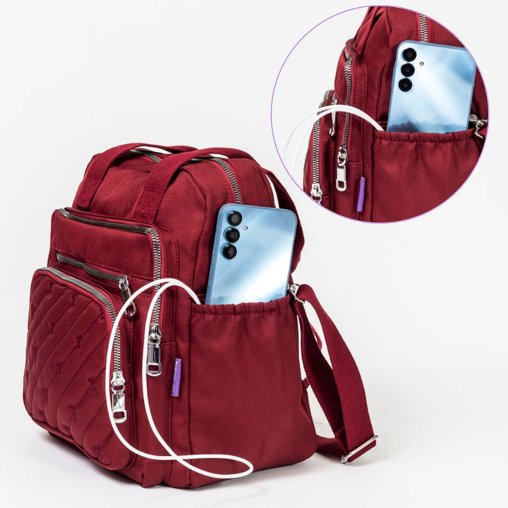 ATHENE תרמיל – תיק צד, נגד גניבות, USB