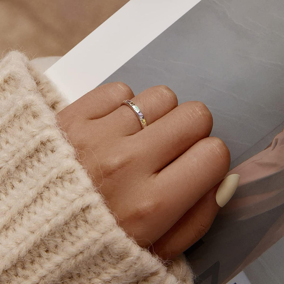 טבעת מכסף סטרלינג בעיצוב דמות כף רגל