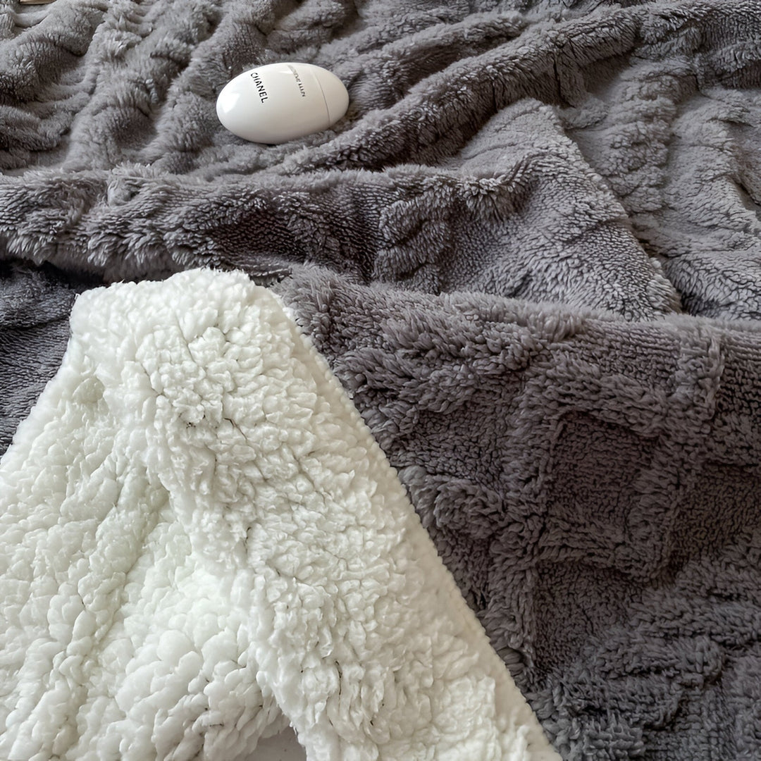 SABINA שמיכת פליז דו-צדדית