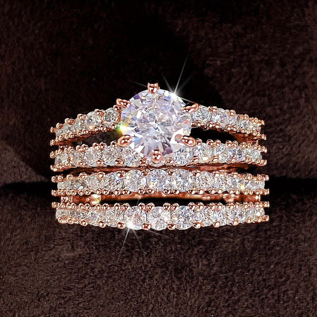 חבילה זוגית של טבעות עם זירקוניה