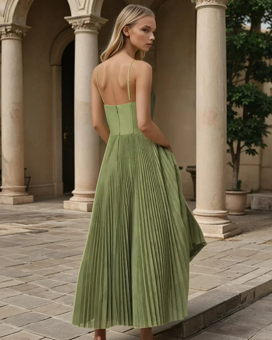 VESTITO OLIVIA  אלגנטיות מודרנית עם גב חשוף