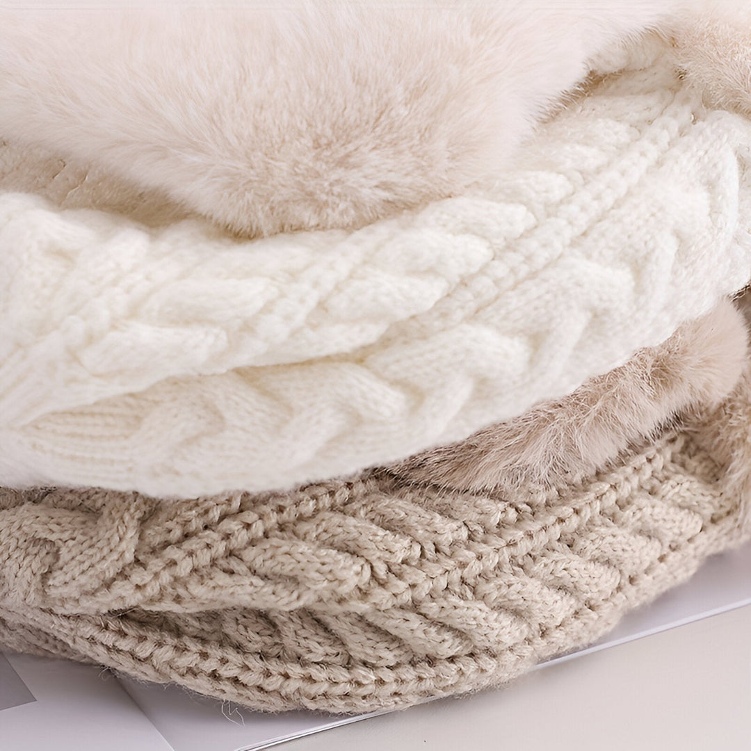 DAGMARA כובע פליס נוח עם אוזניות