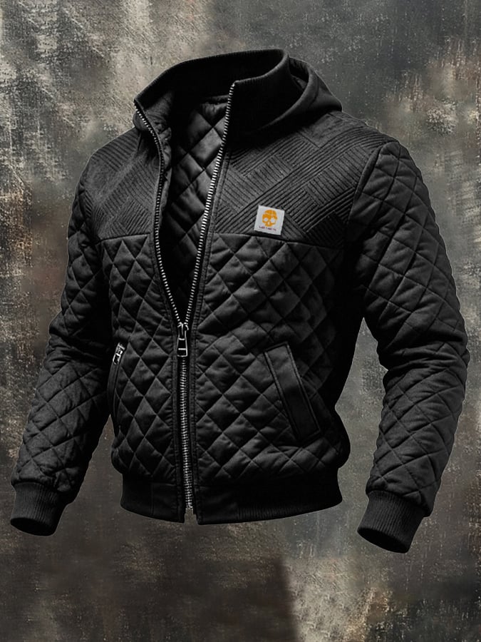 ISTVAN ג'קט פאטצ'וורק עם מילוי ורבים כיסים