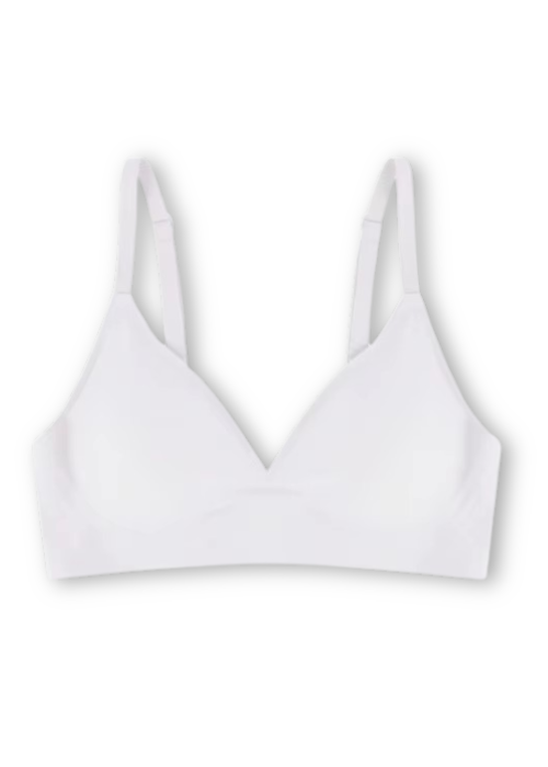 חזיית פוש-אפ אנטי גרביטי ללא תפרים - לבן