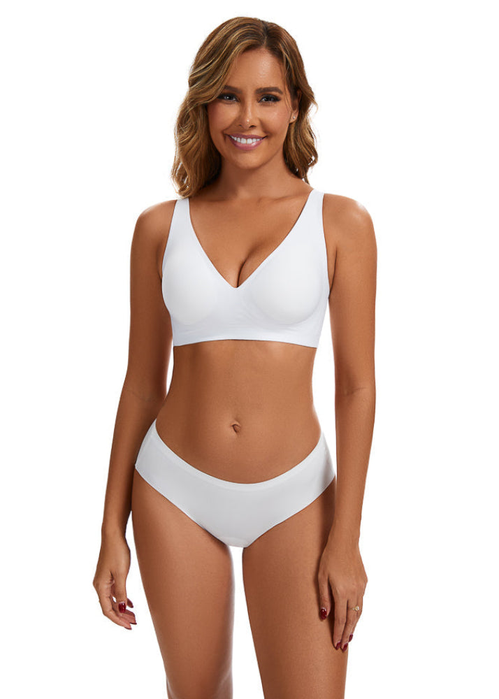 GRAVITYLESS חזיית סומלס ללא חוטים - לבן