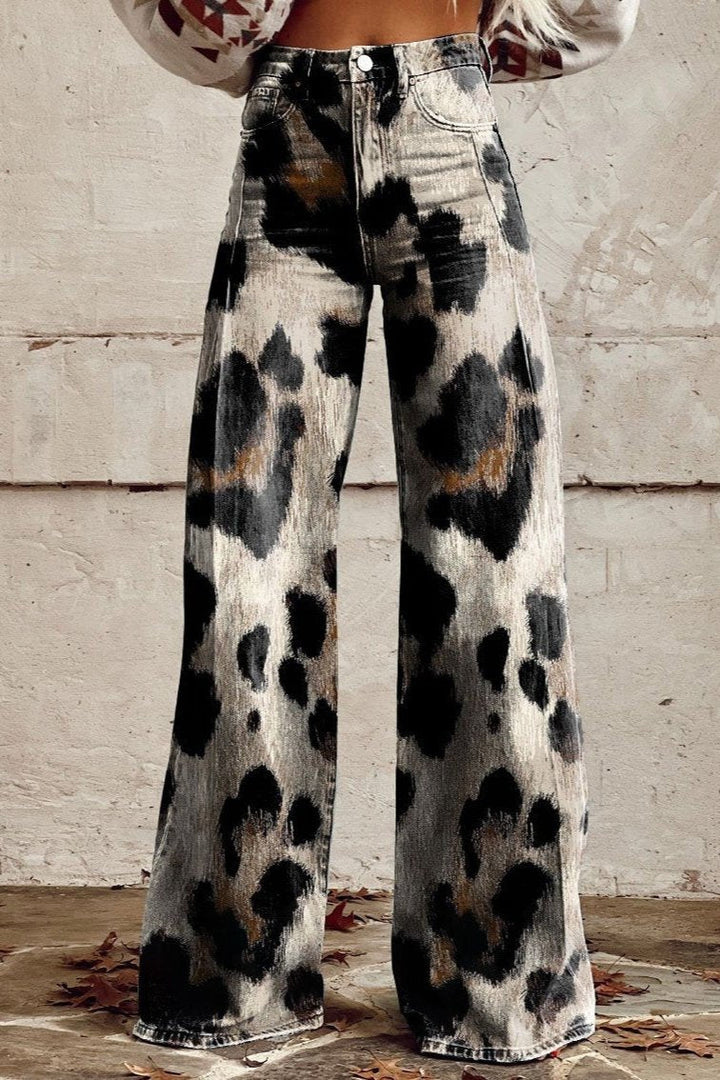 CHEETAH מכנסי בוהו אלגנטיים