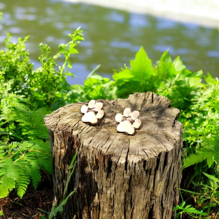 עגילי צורת רגל היפואלרגניים