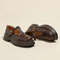 CHIARA נעלי מרי ג'יין אלגנטיות מעור באיכות גבוהה