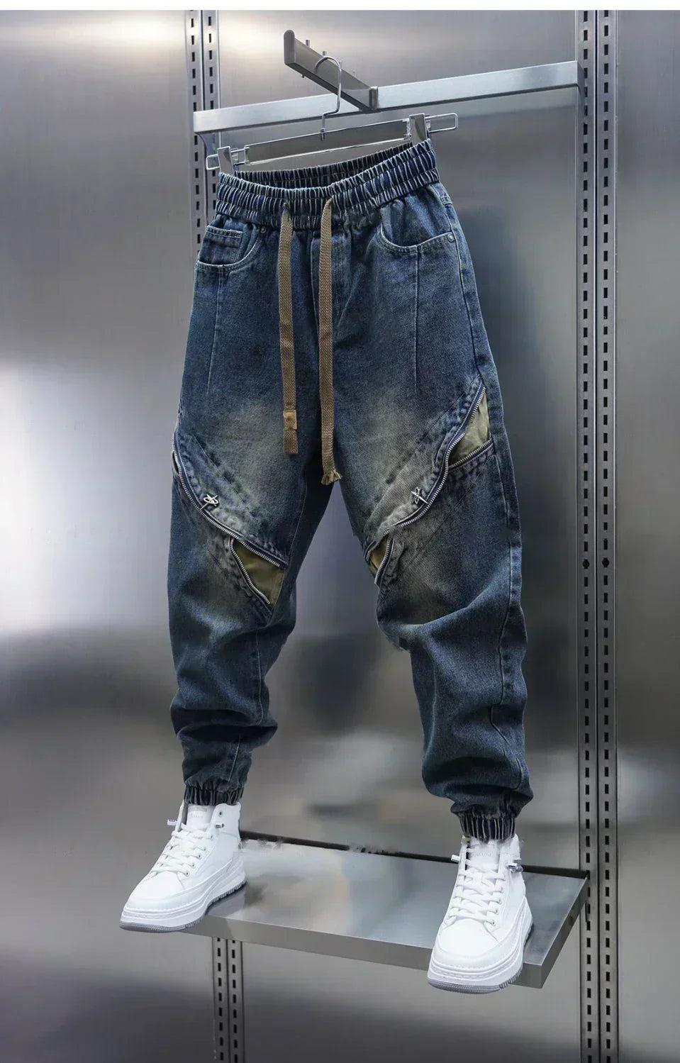 LAURENT™ | מכנסיים בגדיים מדנים עם חגורה