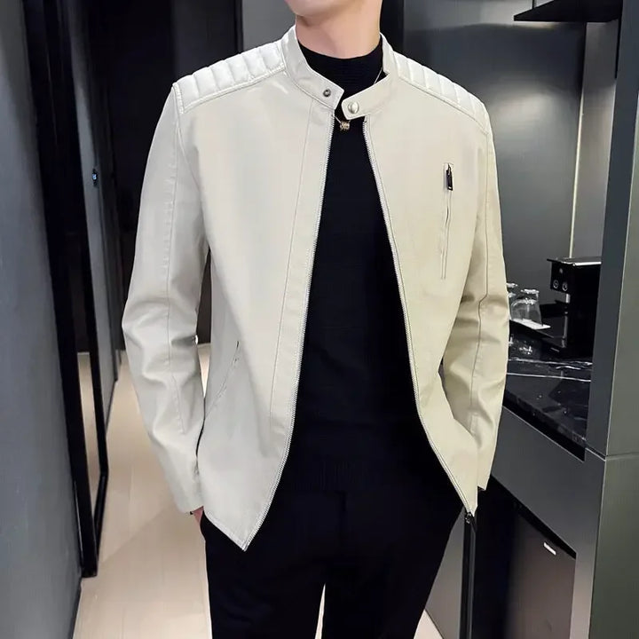 מעיל עור אלגנטי