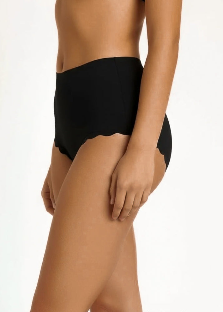 תחרה מקסי בלתי נראית - שחור