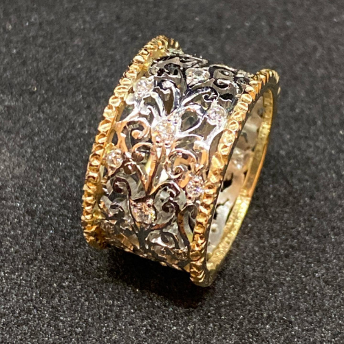 MIKA טבעת אקבלד מזירקוניום וינטג