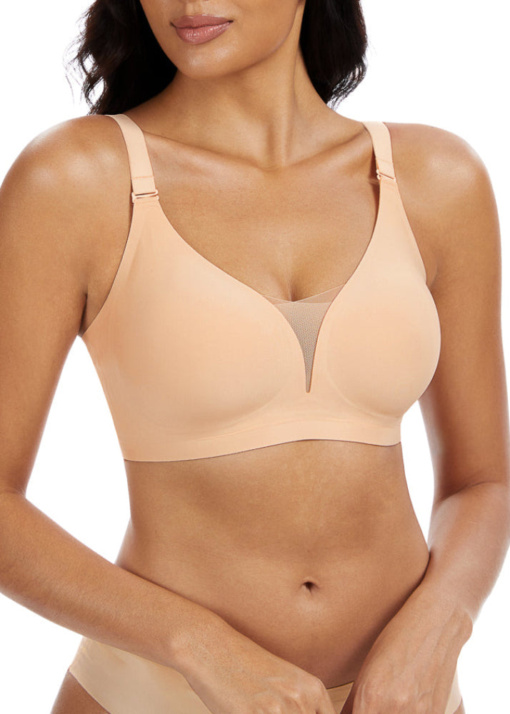 V-Mesh Comfort חזיית בוכנות ללא חוטים - נוד