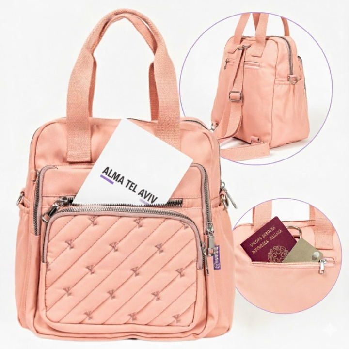 ATHENE תרמיל – תיק צד, נגד גניבות, USB