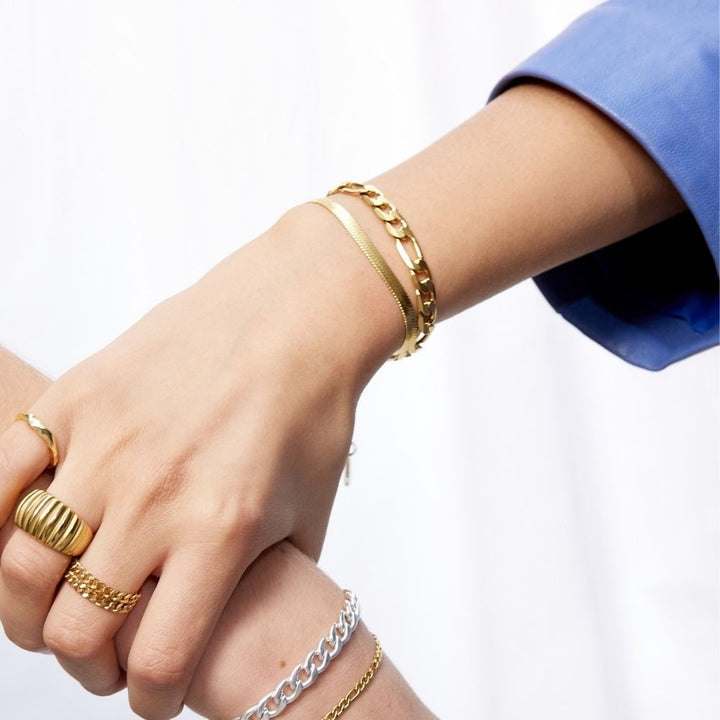 גיגי צמיד – מצופה זהב 18K, 7 מ"מ