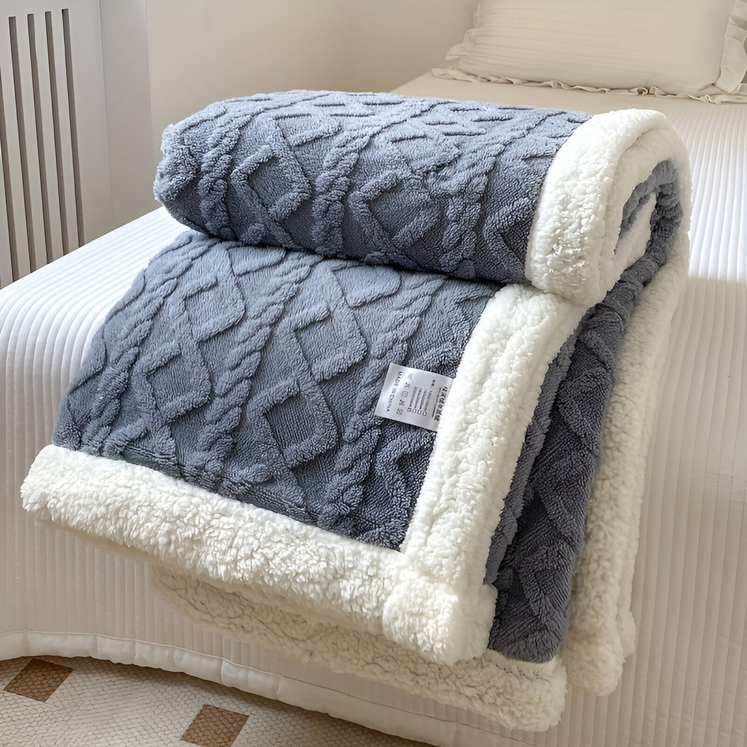 SABINA שמיכת פליז דו-צדדית