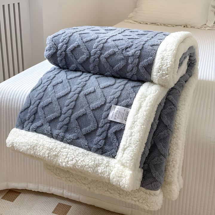 SABINA שמיכת פליז דו-צדדית