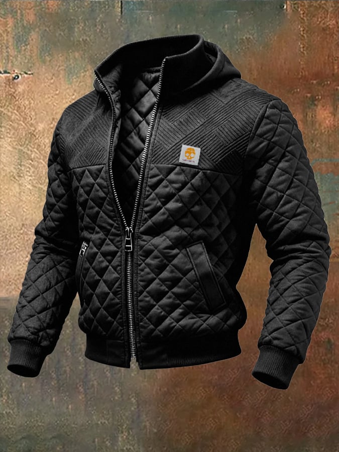 ISTVAN ג'קט פאטצ'וורק עם מילוי ורבים כיסים