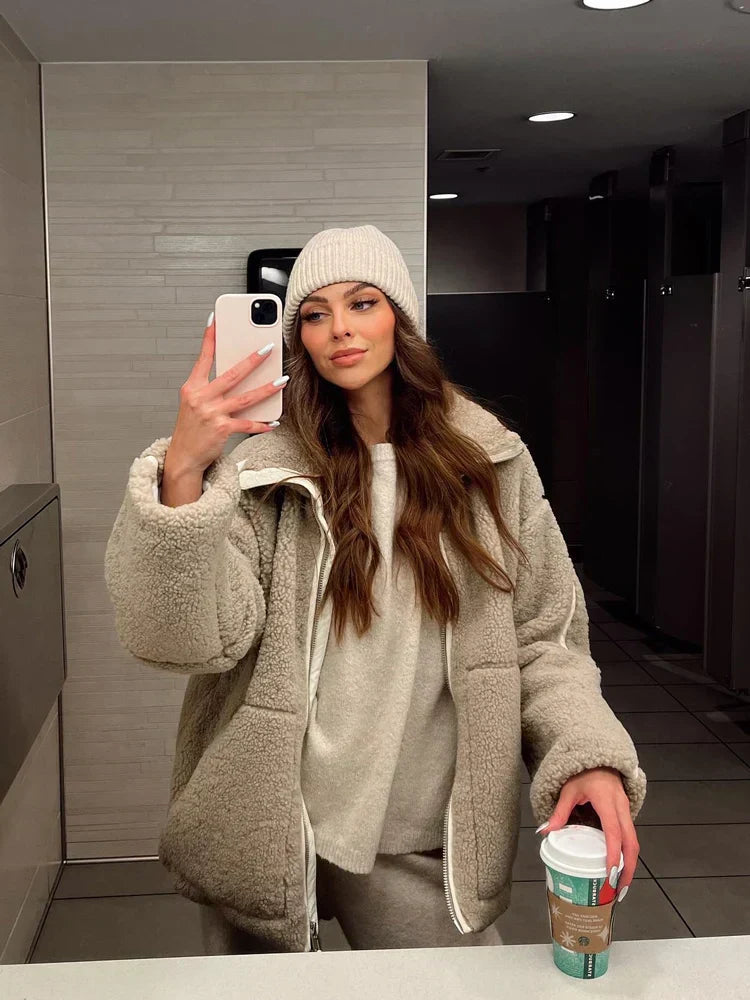 ANASTASIA מעיל חורף רך וחמים